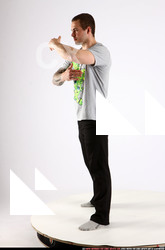 Man Adult Athletic White Daily activities Standing poses Casual