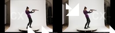 2013 08 3D STEREOSCOPIC INNA LEANING SHOOTING AK 05