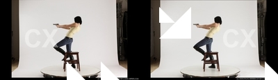 2013 12 3D STEREOSCOPIC NATALIE LEANING SHOOTING PISTOL 04