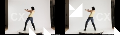 2014 04 3D STEREOSCOPIC NATALIE DUAL GUNS POSE3 03