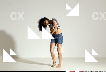 Woman Young Athletic White Daily activities Moving poses Casual