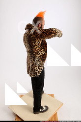 Man Adult Average White Fighting with gun Standing poses Jacket