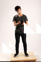 Man Young Athletic Daily activities Standing poses Casual Asian