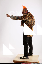 Man Adult Athletic White Neutral Standing poses Coat