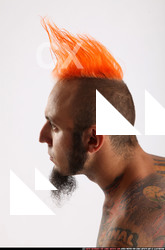 Man Adult Athletic White Facial expressions Detailed photos Pants