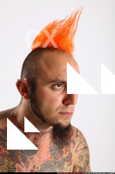 Man Adult Athletic White Facial expressions Detailed photos Pants