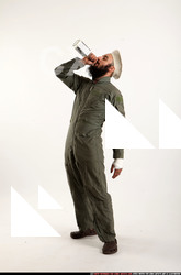 Man Adult Athletic White Daily activities Standing poses Army