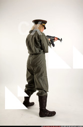 Woman Young Average Fighting with submachine gun Standing poses Army Asian