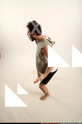 Man Adult Athletic White Fighting with sword Standing poses Army