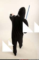 Man Adult Athletic White Fighting with sword Standing poses Army