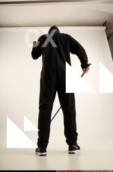 Man Adult Athletic White Fighting with sword Standing poses Army