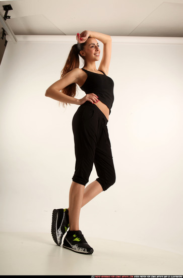Woman Young Athletic White Daily activities Standing poses Sportswear
