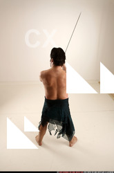 Man Old Average White Fighting with sword Standing poses Army