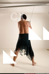 Man Old Average White Fighting with sword Standing poses Army