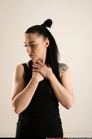 Woman Adult Athletic White Facial expressions Standing poses Casual