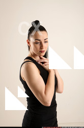 Woman Adult Athletic White Facial expressions Standing poses Casual