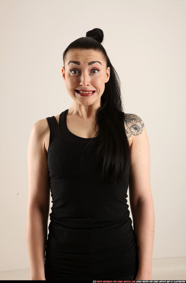 Woman Adult Athletic White Facial expressions Standing poses Casual