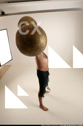 Man Old Average White Fitness poses Standing poses