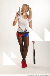 Woman Adult Average White Fighting without gun Standing poses Coat