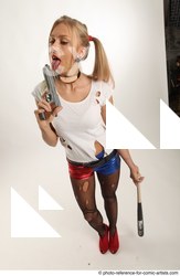 Woman Adult Average White Fighting without gun Standing poses Coat