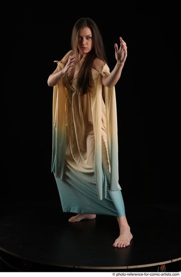 Woman Adult Average White Martial art Standing poses Casual