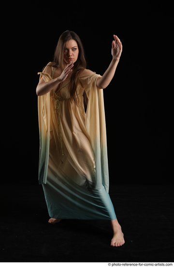 Woman Adult Average White Martial art Standing poses Casual