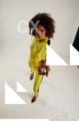 Woman Adult Average Black Fighting with sword Standing poses Casual