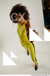 Woman Adult Average Black Fighting with sword Standing poses Casual