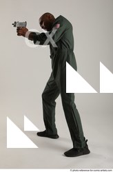 Man Adult Average Black Fighting without gun Standing poses Army