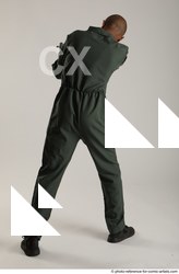 Man Adult Average Black Fighting without gun Standing poses Army