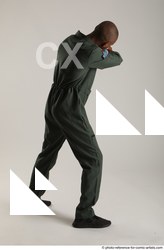 Man Adult Average Black Fighting without gun Standing poses Army