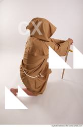 Man Adult Chubby White Neutral Kneeling poses Coat