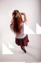 Woman Adult Average White Fighting with gun Standing poses Casual