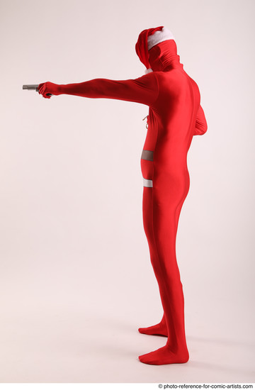 Man Adult Average Another Fighting with gun Standing poses Casual
