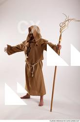 Man Adult Average White Magic Standing poses Coat