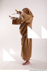 Man Adult Chubby White Fighting with sword Standing poses Coat