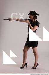 Woman Adult Athletic White Fighting without gun Standing poses Casual