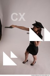 13 NIKITA POLICEWOMAN STANDING POSE WITH TWO GUNS
