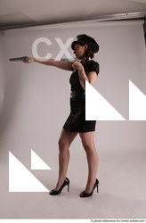 Woman Adult Athletic White Fighting without gun Standing poses Casual