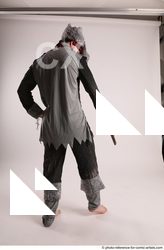 Man Adult Athletic White Fighting with gun Standing poses Casual