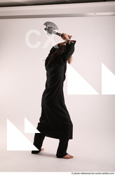 Man Adult Average White Fighting without gun Standing poses Coat