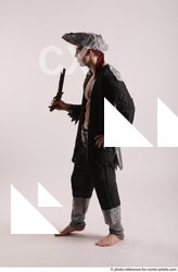 Man Adult Average White Fighting with gun Standing poses Coat