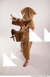 Man Adult Chubby White Magic Standing poses Coat