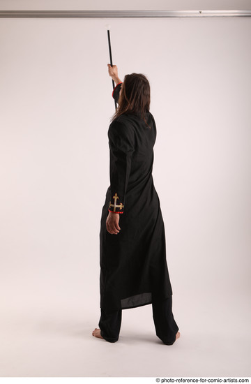 Man Adult Average White Magic Standing poses Coat