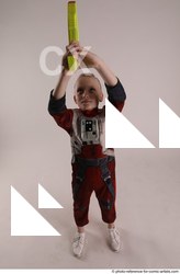 Woman Young Athletic White Fighting with gun Standing poses Army