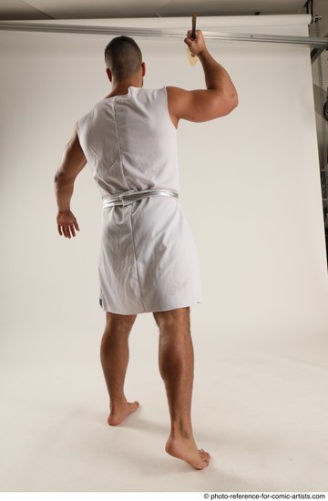 Man Adult Muscular White Throwing Standing poses Casual