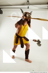 16 2019 01 SIMON HAHN STANDING POSE WITH SPEAR