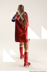 Woman Young Athletic White Fist fight Standing poses Casual