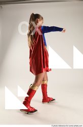 Woman Young Athletic White Fist fight Standing poses Casual