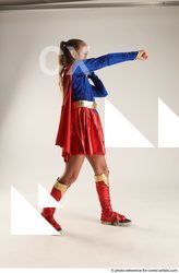 Woman Young Athletic White Fist fight Standing poses Casual